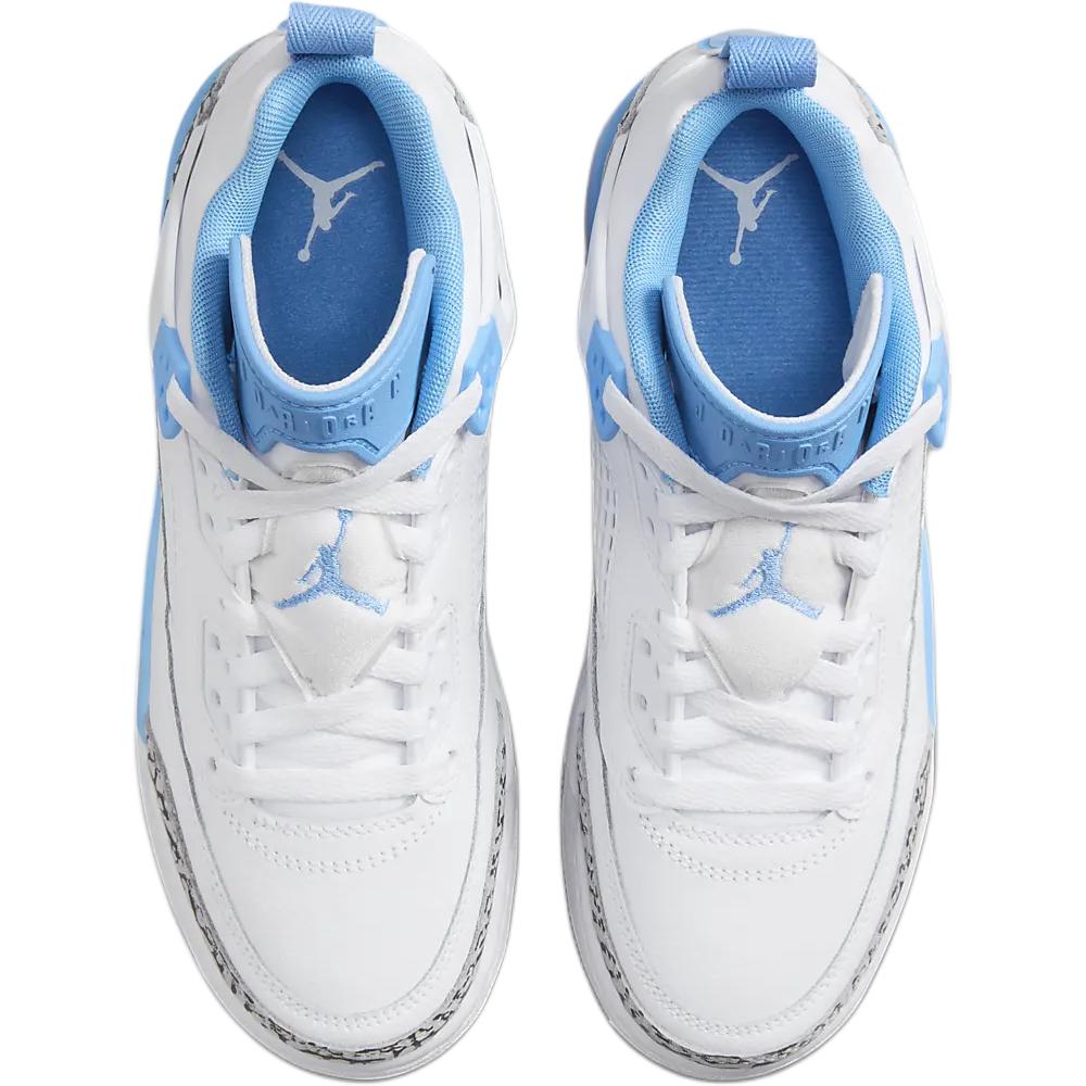 Air Jordan Spizike Low GS UNC Kids Sneakers White University-Blue Wolf-Grey FQ3950-141