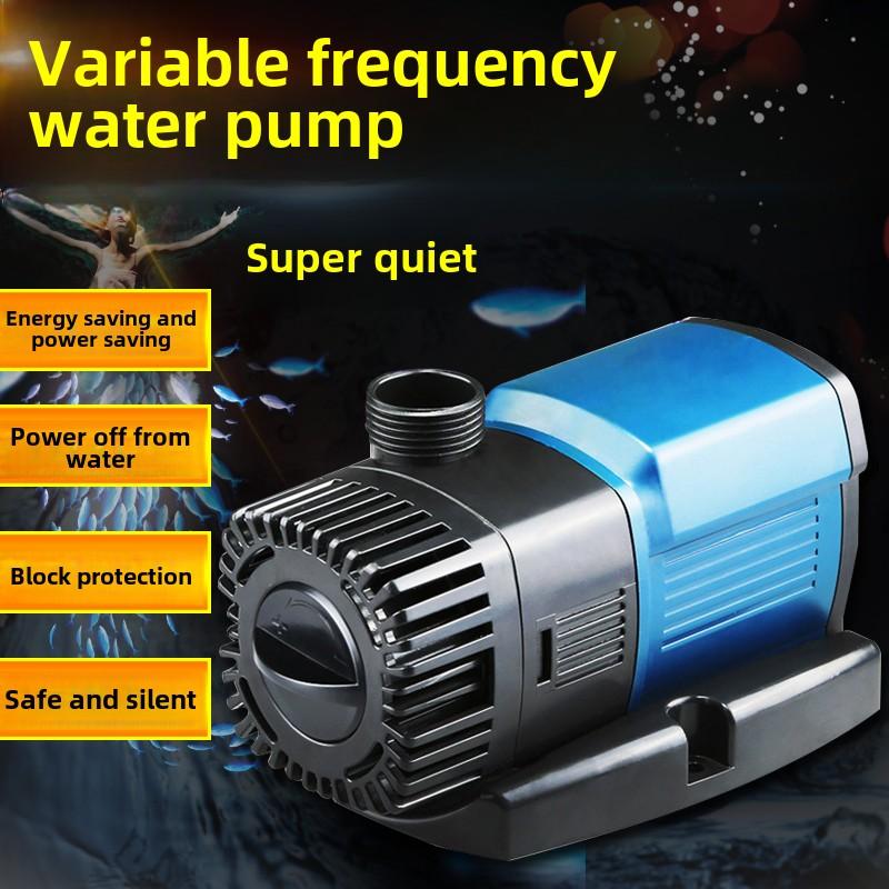 Silent Variable Frequency Large Flow Submersible Water Pump for Seafood Fish Tank Pond Circulation Plastic Square Accessory