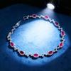 Red Corundum Jewelry Bracelet Women'S Light Luxury Exquisite Cultivation Ruby Bracelet Trend Hand Jewelry