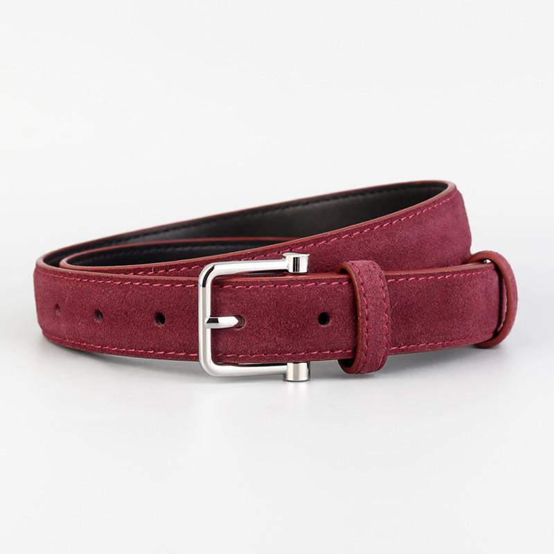 Minimalist Genuine Leather Belt For Business And Casual Wear With Pin Buckle For Men And Women