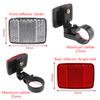 Bicycle Plastic Reflector Taillight Mountain Bike Plastic Reflector Night Front And Rear Warning Taillight