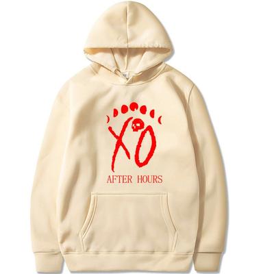 После работы Толстовки The Weeknd с принтом Модная толстовка Хип-хоп Повседневная Унисекс Осень Зима Флис Уличная одежда Топы