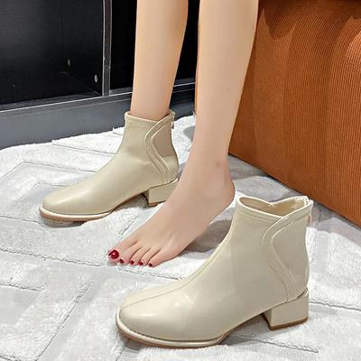 Модные женские ботинки 2024 года для поездок на природу, высококачественные женские ботинки по щиколотку, модные женские ботинки с молнией сзади