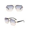 1/2Pcs Metal Square Frame Fashion Decorative Sunglasses Street Shot