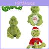 Grinch Christmas Chefs Dress Up Plush Toys Stuffed Dolls Kids Gift Soft Cuddly