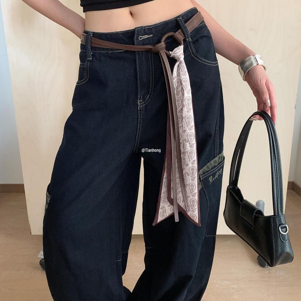 Красная поясная цепочка в стиле панк Y2K - Универсальный женский аксессуар в стиле хип-хоп