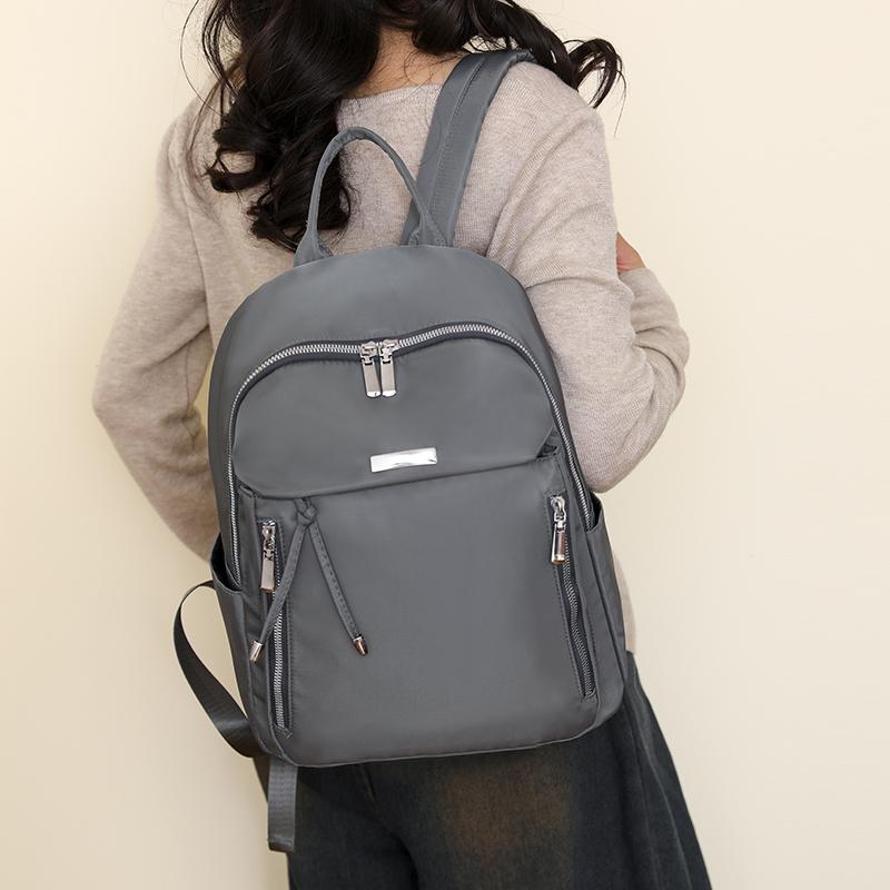 Женский однотонный рюкзак, легкая сумка для компьютера, дорожный рюкзак