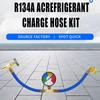 Комплект для заправки хладагента Ac Air R134A 134A, герметик для автомобильного кондиционера, заправка, датчики, зарядка, шланг R12, газ 30 л N9T1