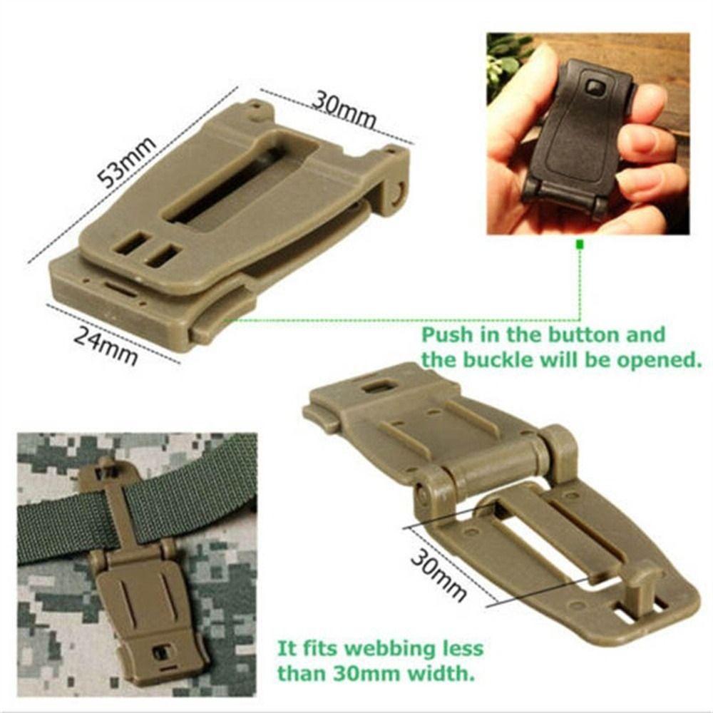 30mm Molle Strap Backpack Bag Connect Molle Webbing Strap Camping Bag Buckle Backpack Webbing Clip