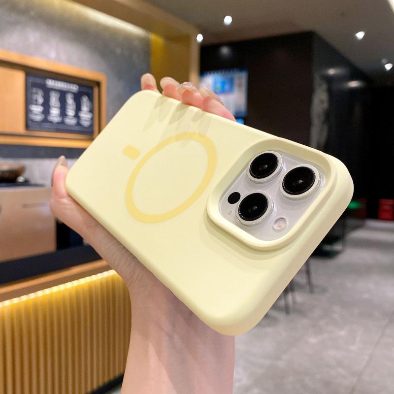 Магнитный чехол из жидкого силикона для iPhone 17 Pro Max, Полное покрытие, Защита от падений, Высококачественная защитная крышка для Apple 17.