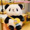 Cartoon Cute Plush Panda Doll Creative Keychain Student School Bag Pendant Couple Small Gift Boys and Girls Gift