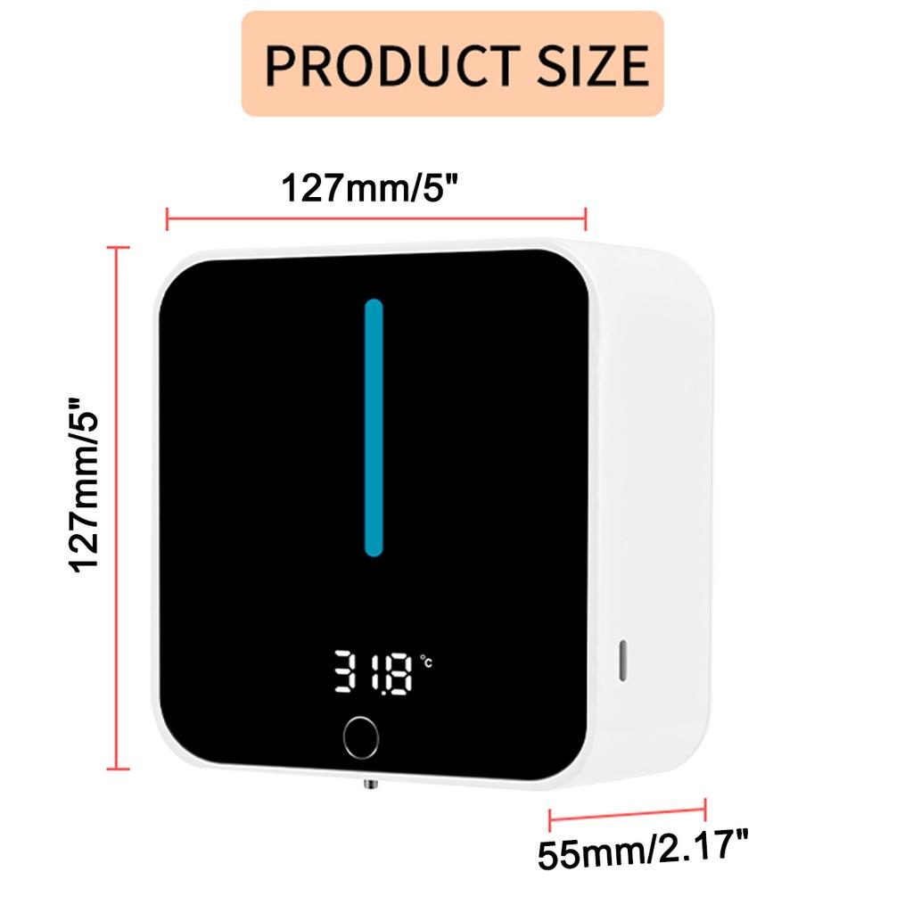 Емкость 400 мл, 5 В, Быстрое вспенивание, Аксессуары для ванной комнаты, Настенный, Бесконтактный, Автоматический датчик, Диспенсер для пенного мыла, Антисептик для рук