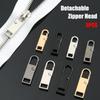 5pcs Bag Suitcase Zipper Repair Kit Detachable Metal Zipper Head Metal Zip Zipper Slider Zipper Pull