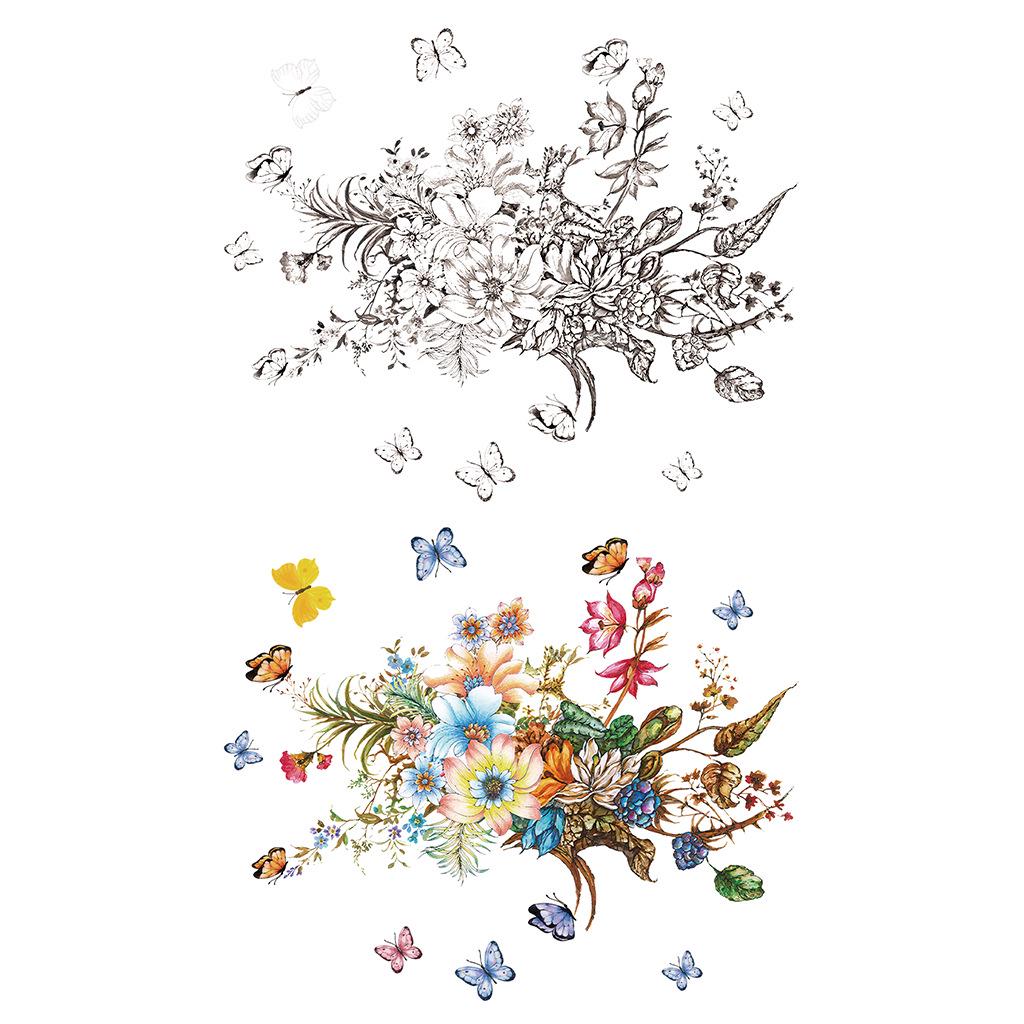 Красочная съемная наклейка на стену «Бабочка» JS-N1632