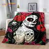 3D Gothic Horror Female Skull Dead Girl Soft Plush Blanket,Flannel Blanket Throw Blanket for Living Room Bedroom Bed Sofa Picnic
