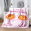 Фланелевое одеяло Aperol Spritz, Мягкое одеяло для любого сезона, Дизайн для кемпинга, Автопутешествий, Пешего туризма, Дивана, Кровати, Офиса, Идеальный подарок для вечеринок