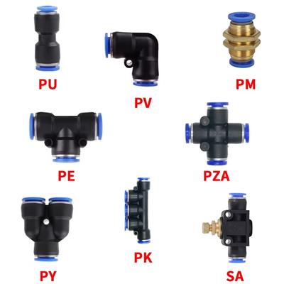 PE PV PU PK PZA PY PM Пневматические фитинги Трубный соединитель Трубка Воздушный шланг Быстроразъемный фитинг 4/6/8 мм 10 мм 12 мм 16 мм