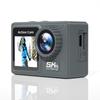 Экшн-камера 5K 4K 60FPS, стабилизация изображения, WIFI, для улицы, для велоспорта, двойной экран, широкий угол 170°, водонепроницаемость 30 м, с пультом дистанционного управления