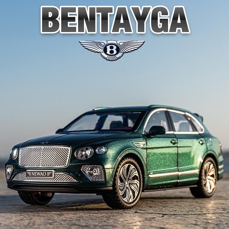 1/24 масштаб Bentley Bentayga, литая под давлением модель автомобиля, игрушечный автомобиль с откатным механизмом, звуком и светом для детей, коллекция подарков для мальчиков и девочек
