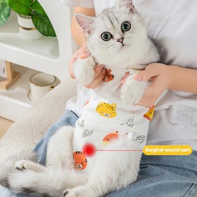 Костюм для стерилизации кошек, дышащий костюм для восстановления домашних животных, легко носить, регулируемая защитная одежда для кошек, товары для домашних животных