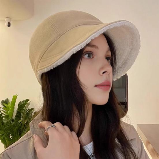 Осенне-зимняя шапка-рыбачка однотонная с утолщенной плюшевой подкладкой, бейсболка, теплая шапка для холодной погоды, уличный головной убор