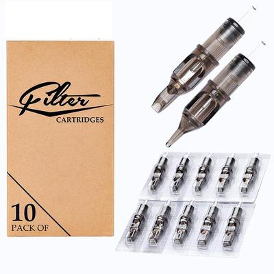 10 шт./лот, оригинальный фильтр-картридж, иглы для татуировки, круглый вкладыш #10, 0,30 мм, мембрана для картриджа, ручка машины