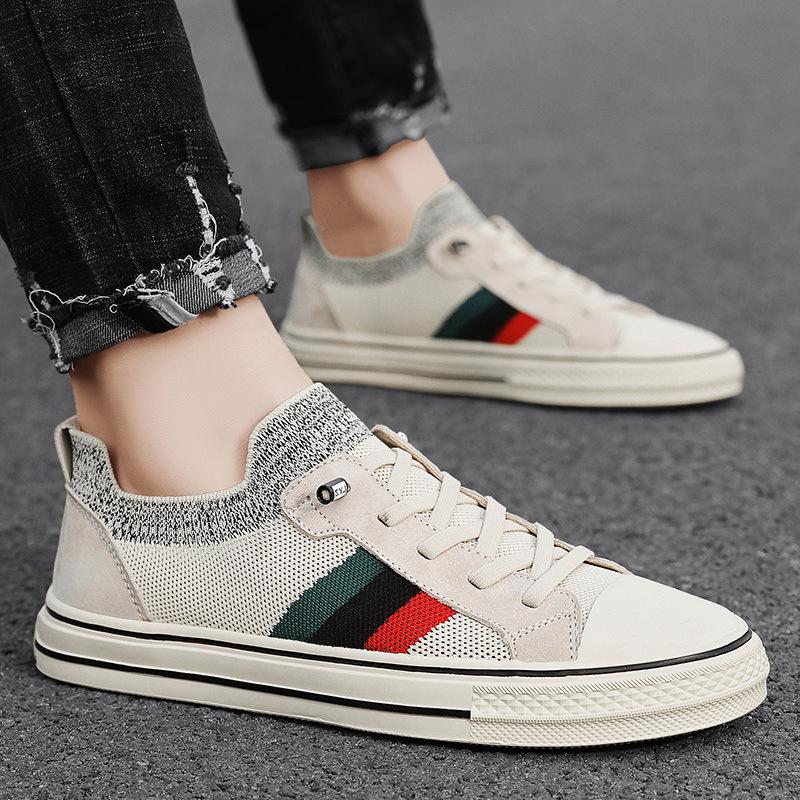 Холщовые новые летние дышащие тонкие секции дезодорирующие повседневные кроссовки без застежек из ткани на толстой резиновой подошве повседневные мужские туфли