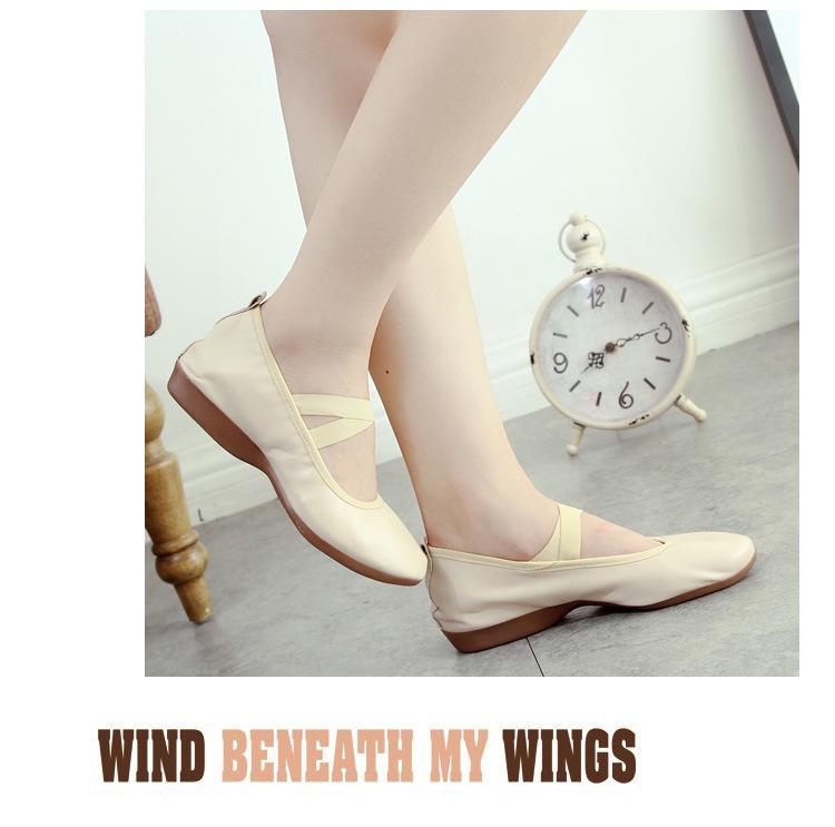 2023 Межграничные туфли для практики балета и танцев на площади с мягкой подошвой, плоский каблук, взрослые