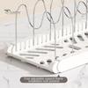 Expandable Pot Pan Organizer Rack Rustproof Corrosion Resistant U-Shaped Groove Design Easy Installation Kitchen Organizer Stand