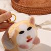 Creative Plush Dutch Pig Pendant Cute Cartoon Pig Doll Stuffed Animal Keyring  Car Decoration