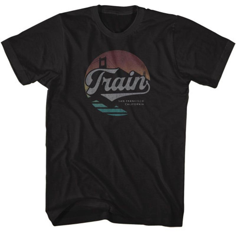 Train San Francisco Cali Black T Shirt