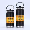 1200ml Handheld Insulated Canister 304 Stainless Steel Vacuum Large Capacity Ice King Flask water bottle with Straw