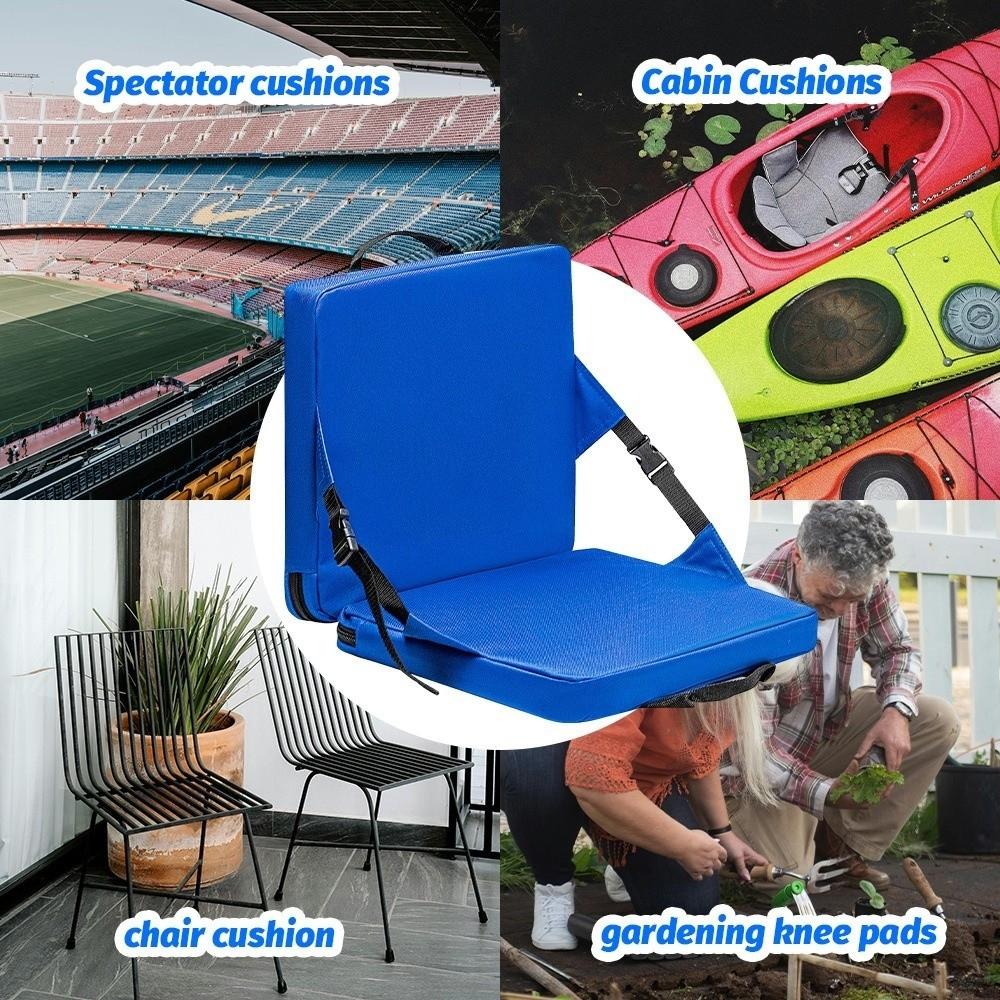Soft Sponge Cushion Beach Chair Cushion Thick Cotton Backrest Seat Mat Beach Outdoor