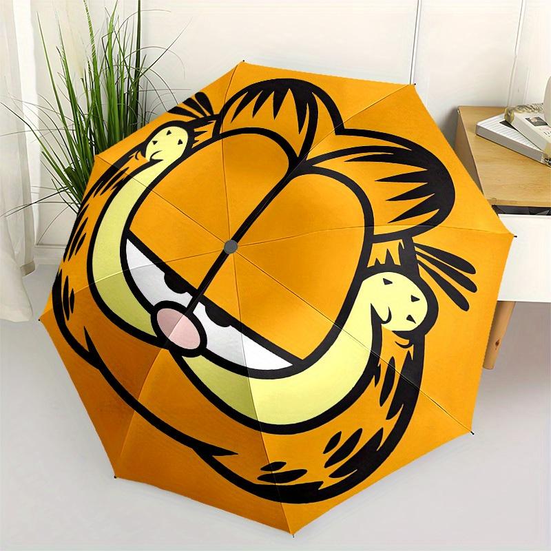 1pc Garfield Cat Umbrella with Plastic Handle,Suitable for All Seasons Home Travel Outdoor UmbrellaM923
