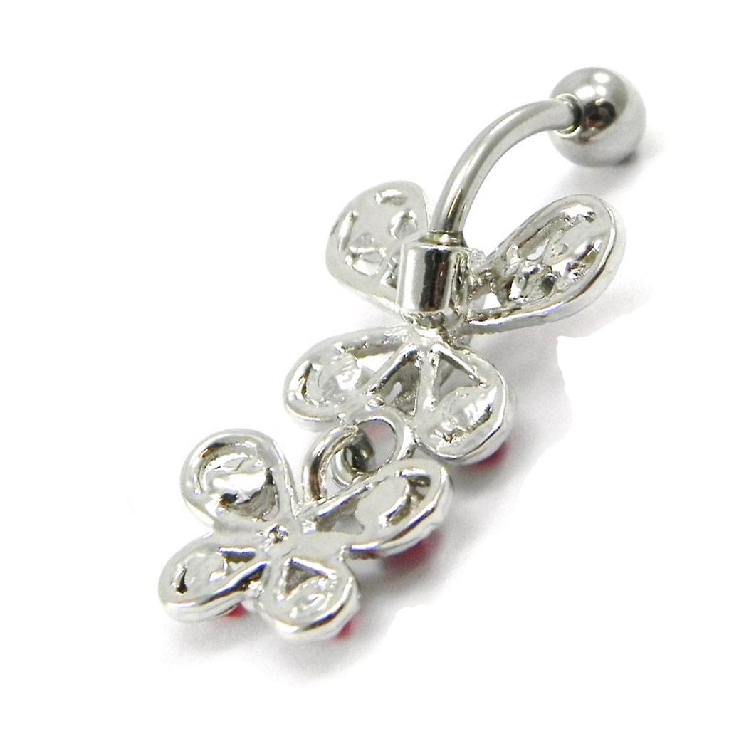 Les Trésors De Lily [I1350] - Красный пирсинг «Бабочки»