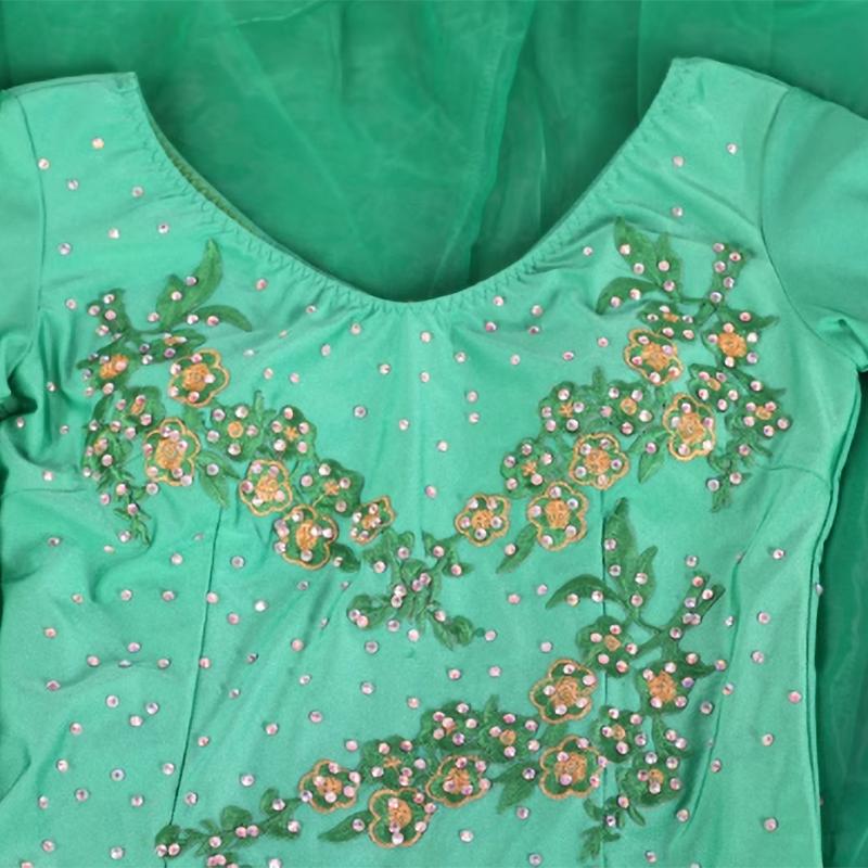 Платье для бальных танцев женское одежда для современных танцев с длинным рукавом дешевые костюмы