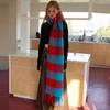Wool Retro Large Plaid Scarf Women's Autumn and Winter Warm Soft and Waxy Atmosphere Scarf