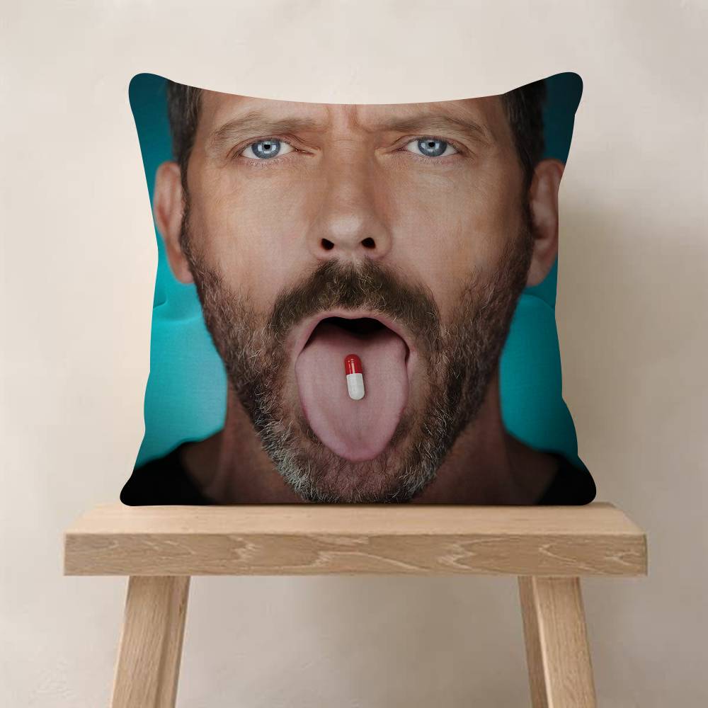 Medical Drama House MD TV Show Pillow Gift Home Office Decoration Bedroom Sofa Car Cushion Cover Case 45x45