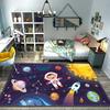 Мультяшный ковер Космонавт в космосе Ковер Галактика Вселенная Ковер Планета Ракета Детская спальня Декор Напольный коврик Домашние коврики для ванной-туалета Придверный коврик
