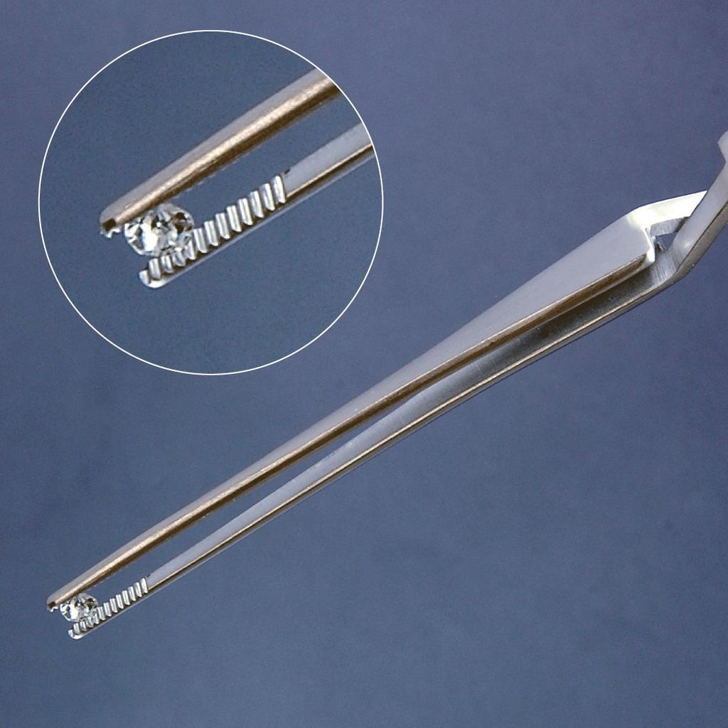 Пинцеты HOZAN обратного действия, Общая длина 165 мм, Ширина раскрытия прибл.. 20 мм, Ширина наконечника 2 мм, Общего назначения, Прямой тип, P-89