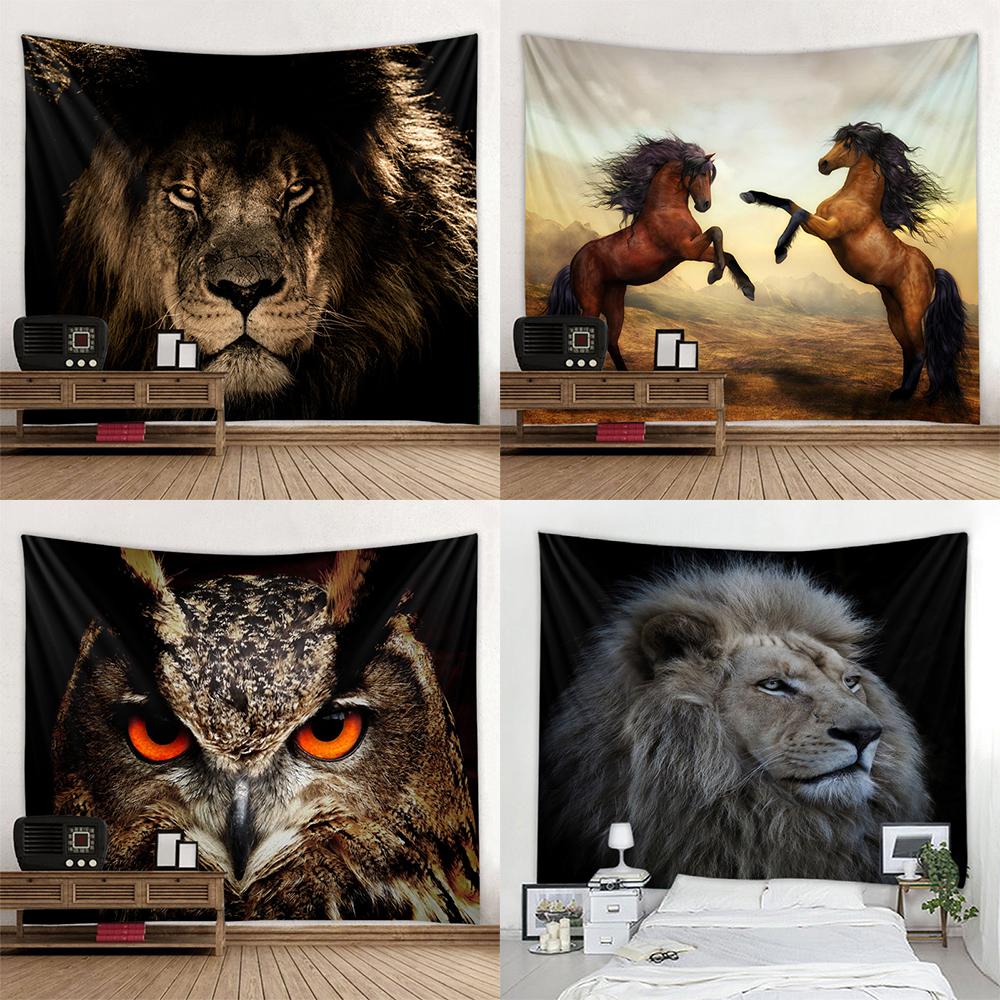 Bedroom Tapestry Hippie Boho Style Wall Tapestry Lion Decor Tapestry Landscape Wall Decor Home Decor Tapestry