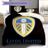 Leeds United AFC Pattern Bedding Home Decoration Birthday Gift (1 * duvet cover + 2 * pillowcase, without core)