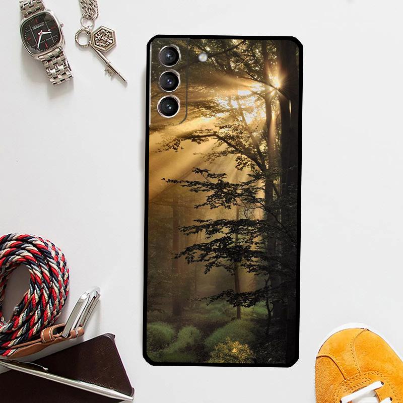 Красивая природа Лес Дерево Чехол для Samsung Galaxy S23 Ultra S8 S9 S10 S22 Plus S20 S21 FE Note 10 20 S24 Ultra Чехол