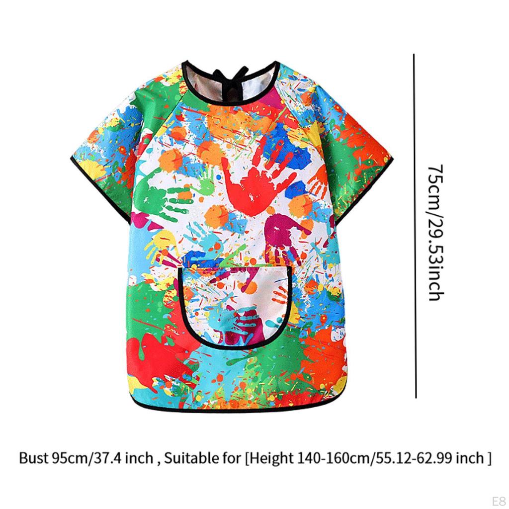 Художественный халат для детей, детский игровой фартук, мягкие практичные нагрудники для кормления детей, живопись