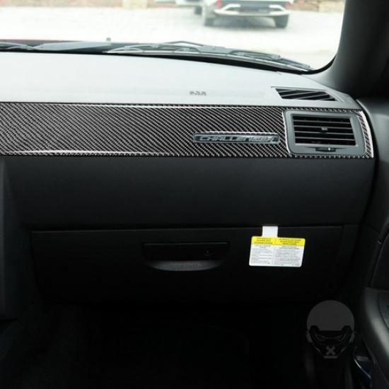 Для Dodge Challenger 2008-2014 Накладка из углеродного волокна на панель приборов со стороны пассажира