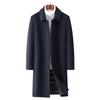 Winter Men's Long Wool Coat Pack Removable Down Liner Wool Coat Jacket
