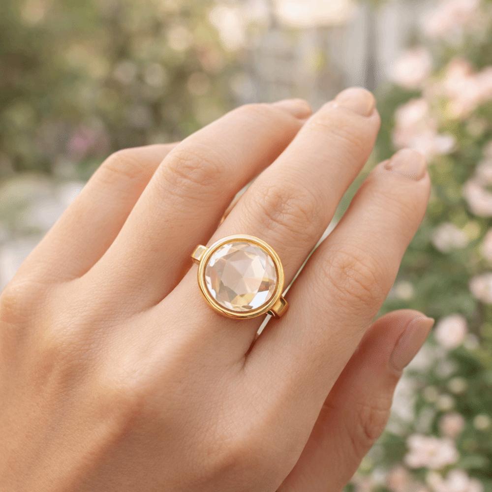 Hollow Heart-shaped Box Ring Elegant Transparent Box Ring Cute Circular Box Ring Valentine's Day