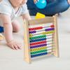 Обучающие игрушки по математике, Карточки с цифрами и буквами, 10 рядов, Деревянные счеты для счета для ранней активности