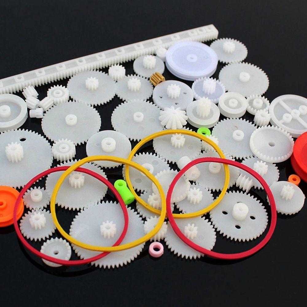 Robot Various Gear Toy Motor Car DIY Gear Assortment Axle Belt Bushings Package Kit Plastic Gears