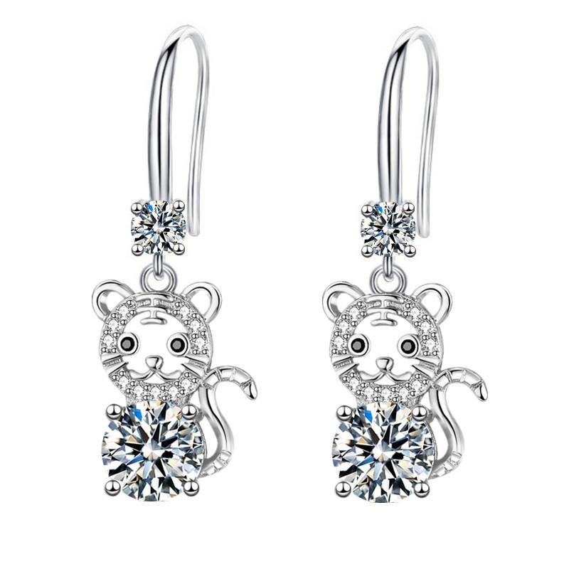 Серьги женские Senior Sense Zodiac Tiger Серьги длинные Senior Sense Temperament Ear Hooks